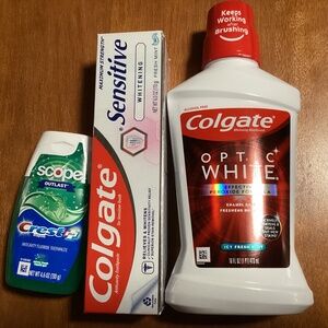 Oral Care Mouthwash and Toothpaste Bundle New/Sealed